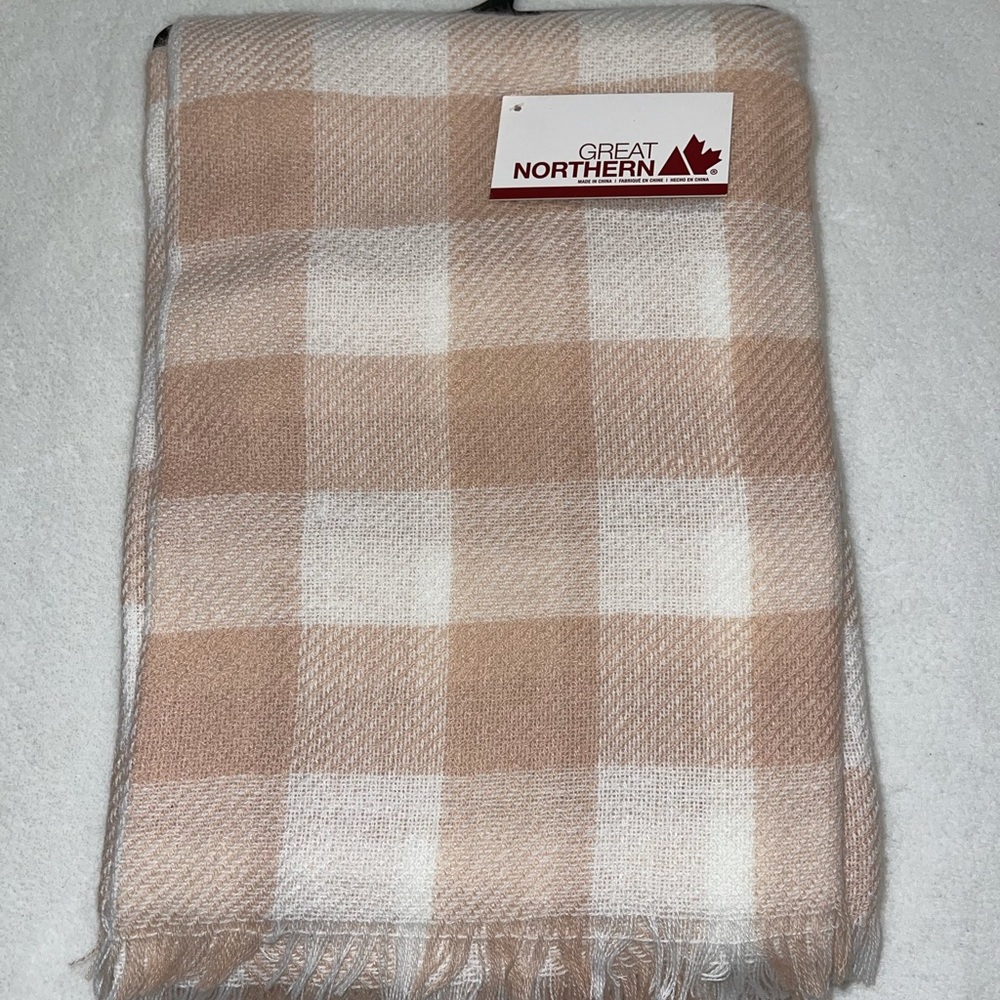 Adult plaid blanket scarf